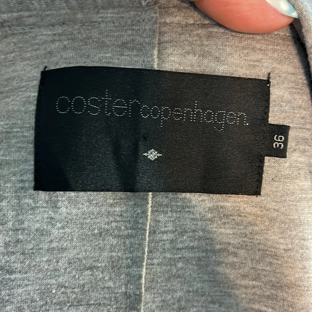 Coster Copenhagen Long Blazer Faux Python Snake Print Relaxed Fit Size 36 Small
